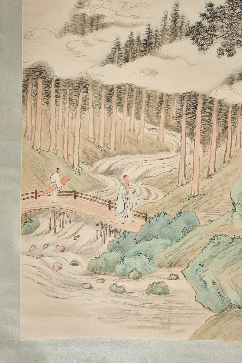 吴毂祥 1901年作 《携琴访友图》 - 图5