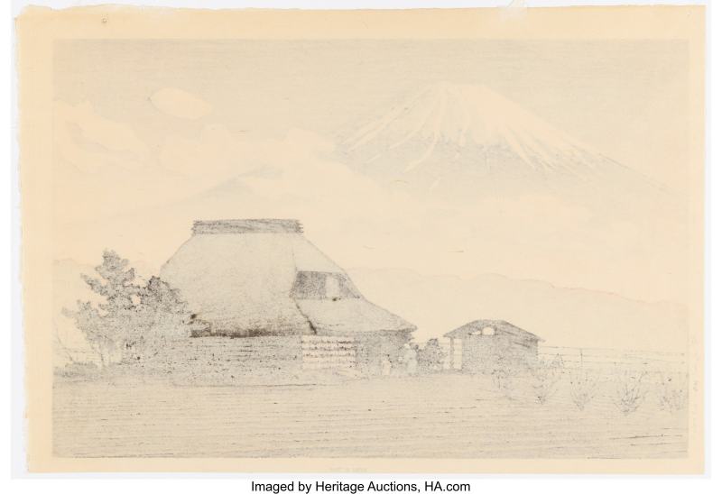 Kawase Hasui (Japanese, 1883-1957), Mt. Fuji from Narusawa (Narusawa no Fuji) - 图2