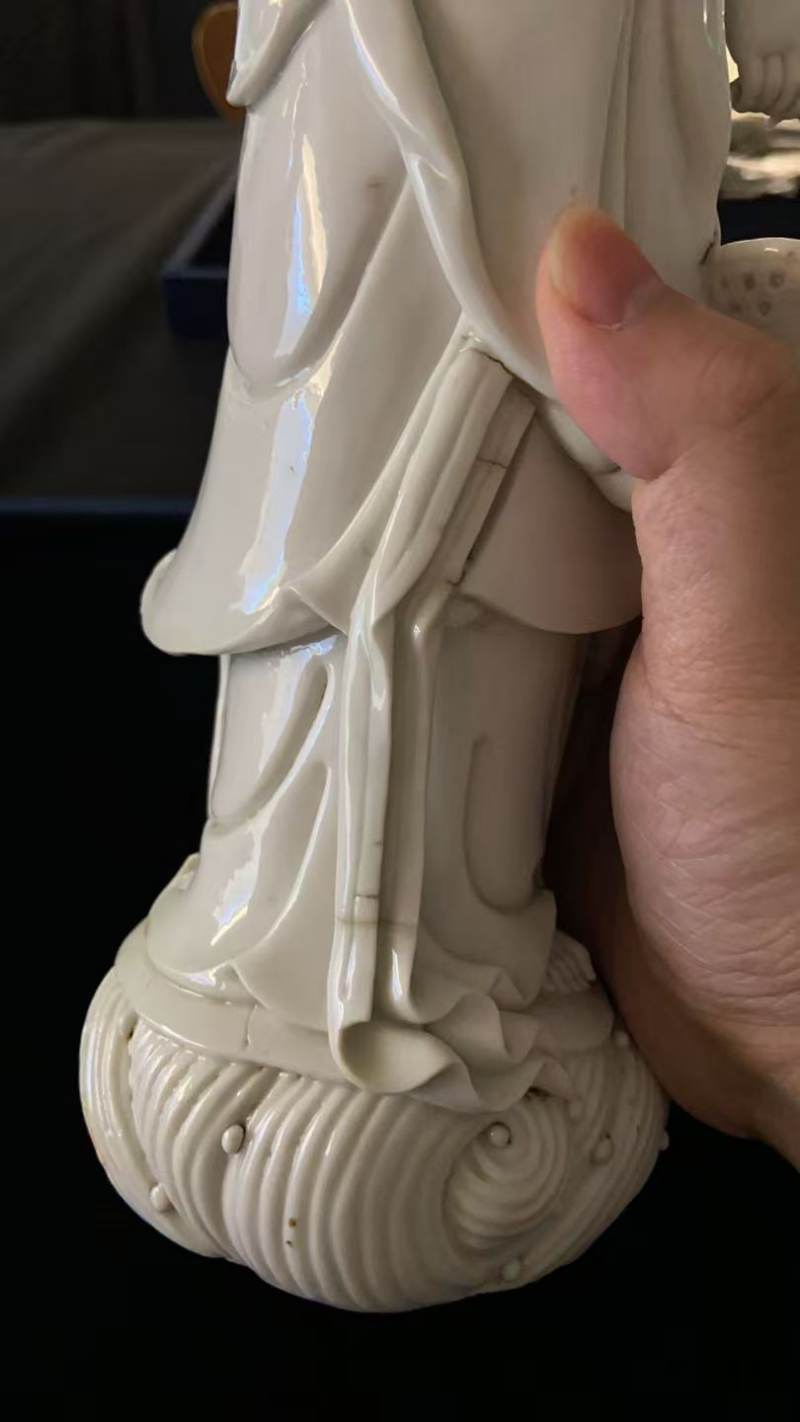 清 德化如意观音立像 - 图59