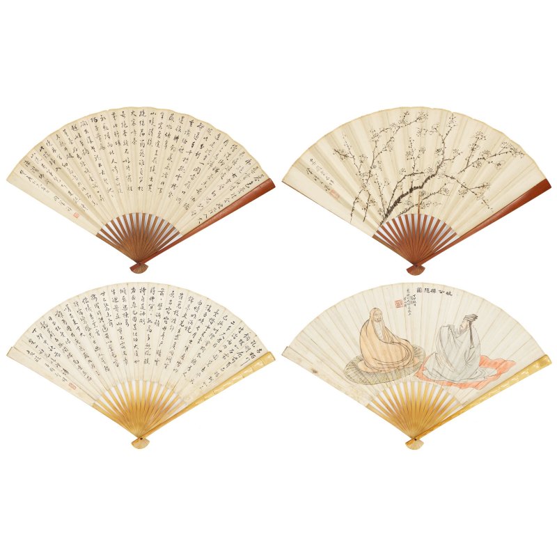 周肇祥（1880-1954）　書法/梅花　水墨紙本　成扇 | ZHOU ZHAOXIANG (1880-1954) and HUANG BINGLING (QING DYNASTY) - 图10