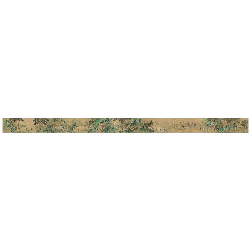 佚名　衆神圖　設色紙本　手卷　清末 | ANONYMOUS (LATE QING DYNASTY)