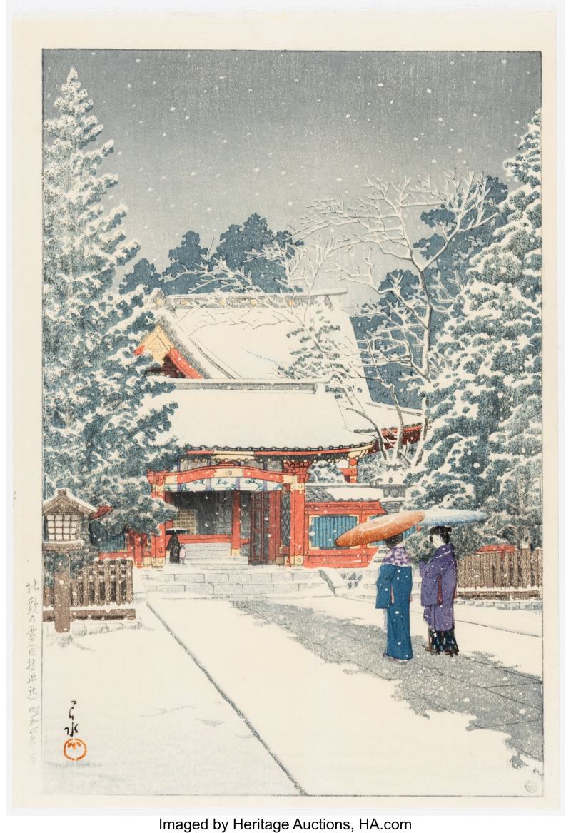 Kawase Hasui (Japanese, 1883-1957), Two Works