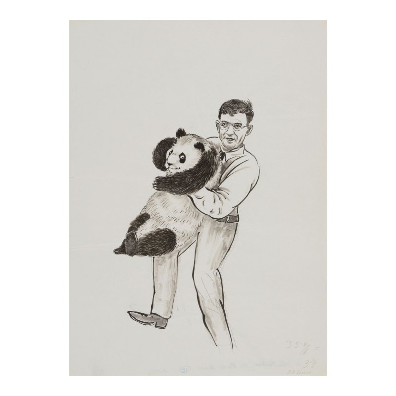 蔣彝（1903-1977）　〈三藩市畫記〉圖稿　水墨紙本　軟片八十二幀　一九六四年作 | CHIANG YEE (JIANG YI, 1903-1977) - 图2
