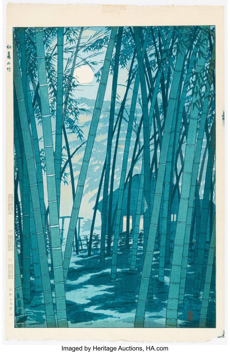Kasamatsu Shiro (Japanese, 1898-1991), Three Works, Night Scenes - 图2