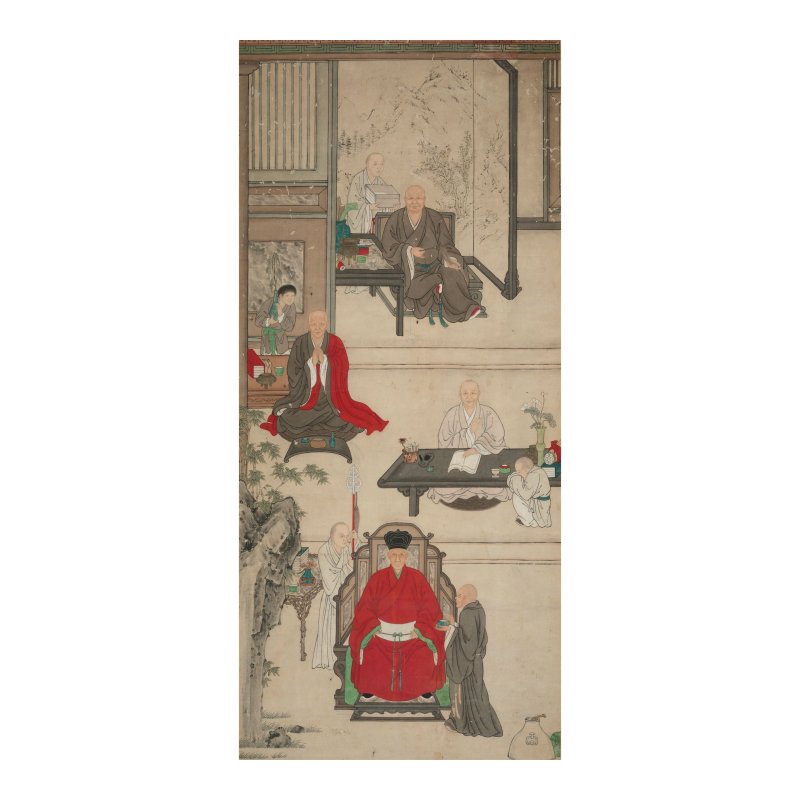 佚名　高僧肖像圖　設色紙本　鏡框　十八世紀 | ANONYMOUS (18TH CENTURY)