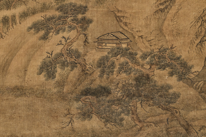 王翚  《松巅晓烟图》 - 图17