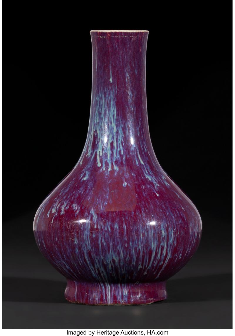 A Chinese Flambé-Glazed Bottle Vase - 图2