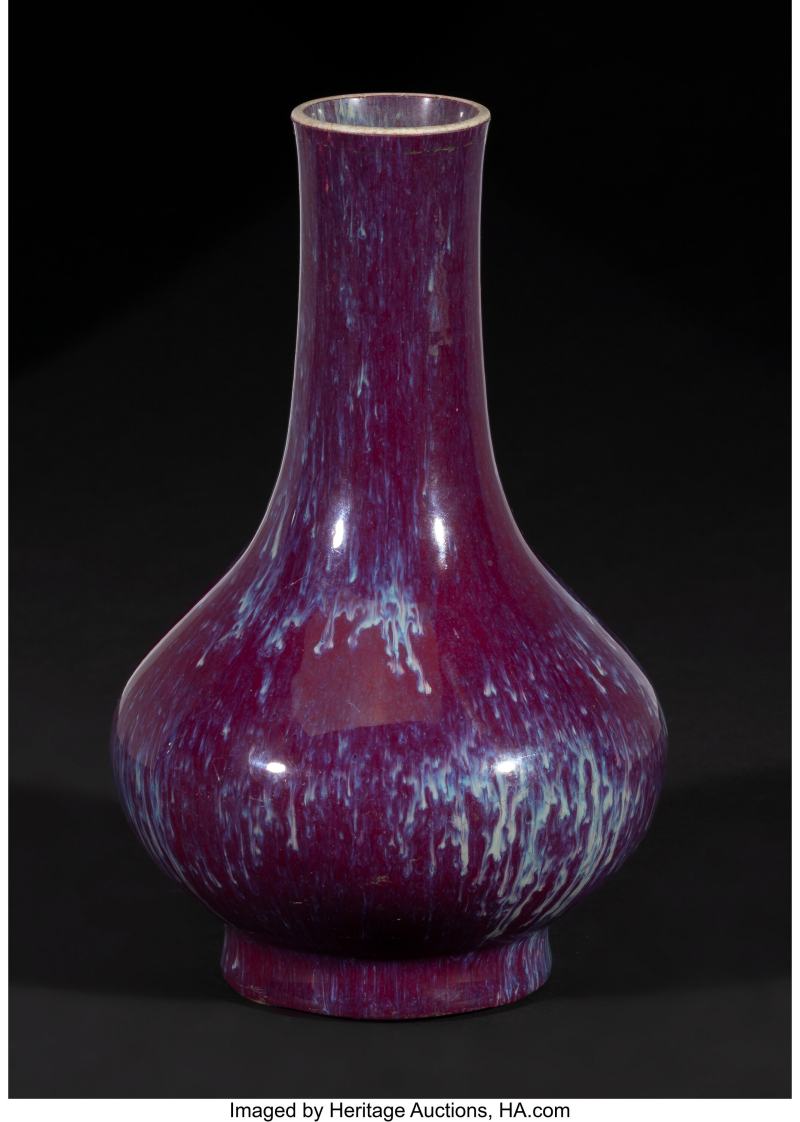 A Chinese Flambé-Glazed Bottle Vase - 图3