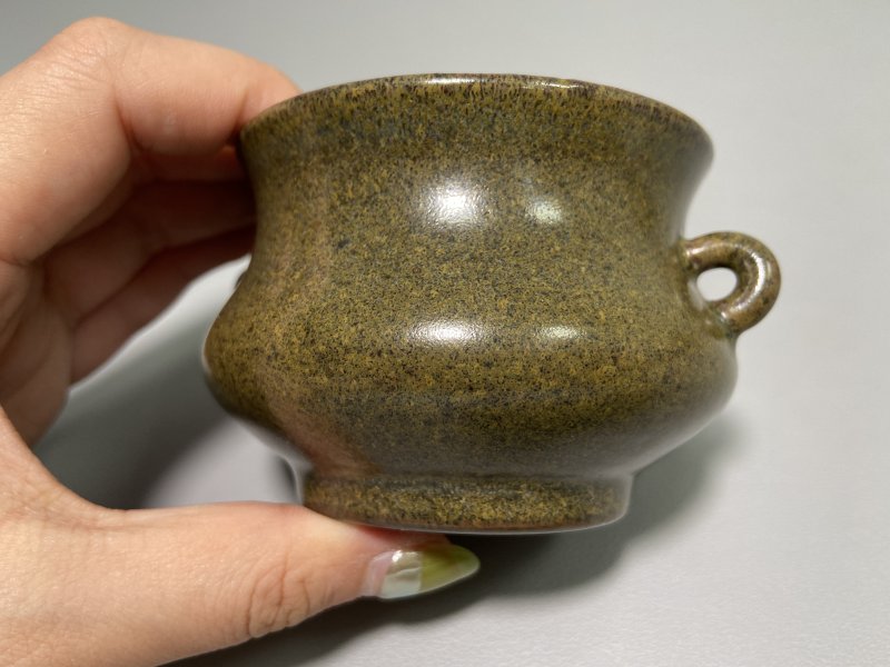 清 茶叶沫釉香炉 - 图4