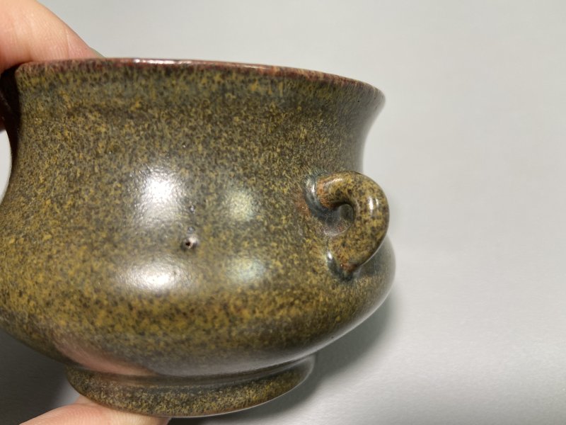 清 茶叶沫釉香炉 - 图13