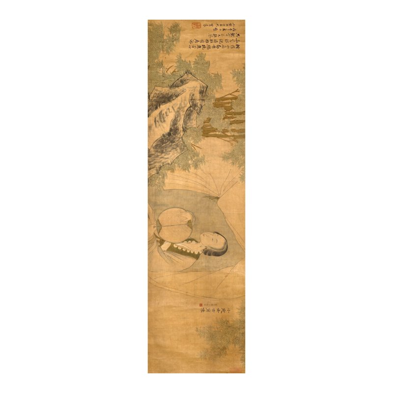 （款）顧見龍　小宛女士肖像　設色綾本　手卷 | AFTER GU JIANLONG (1606-1687)