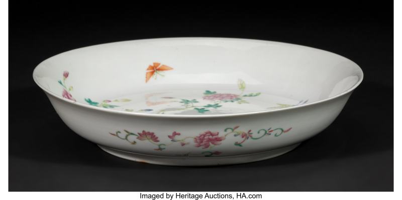 A Chinese Famille Rose 'Elephant' Dish - 图2