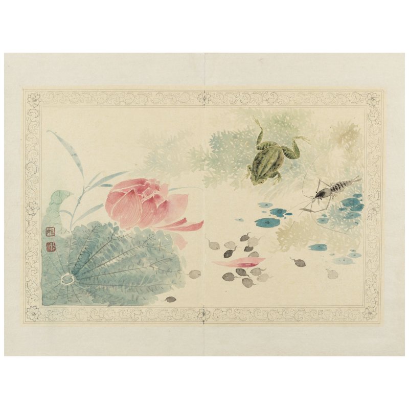 陸小曼 (1903-1965)　花卉蟲草冊　設色紙本　冊頁十開二十頁　一九三一年作 | LU XIAOMAN（1903-1965) - 图18