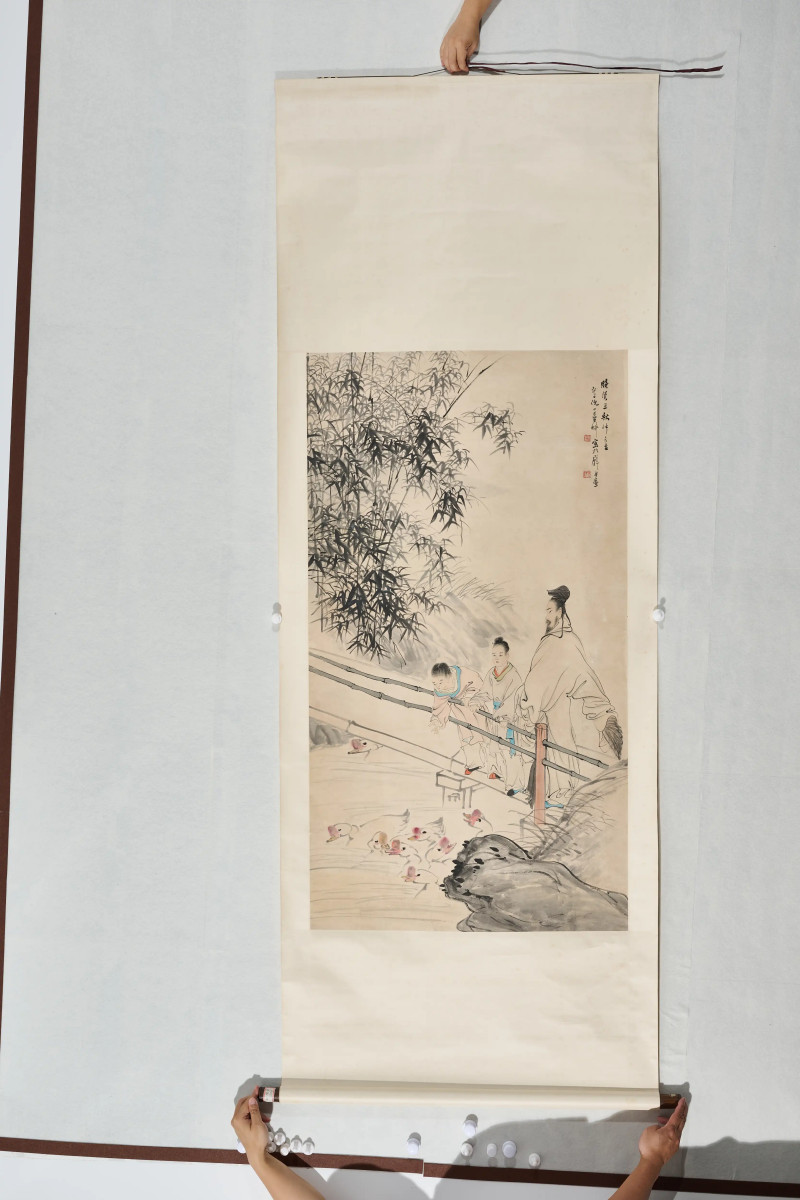 倪田  《羲之爱鹅》 - 图2