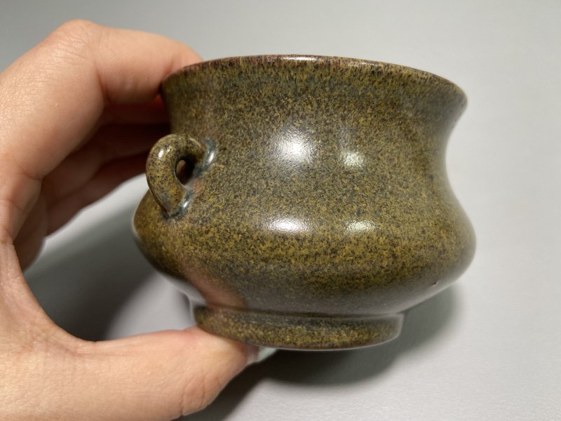清 茶叶沫釉香炉 - 图6