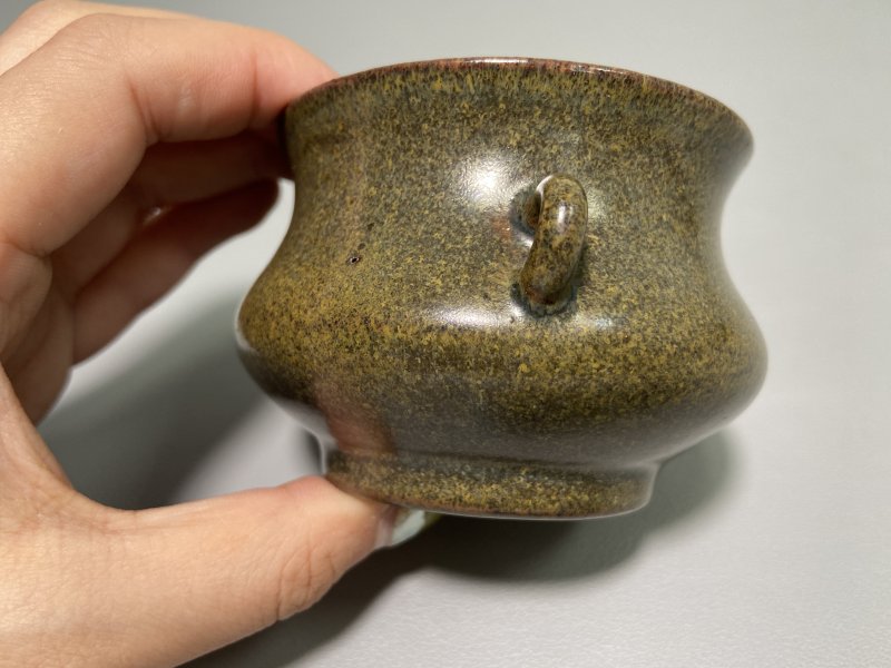 清 茶叶沫釉香炉 - 图7