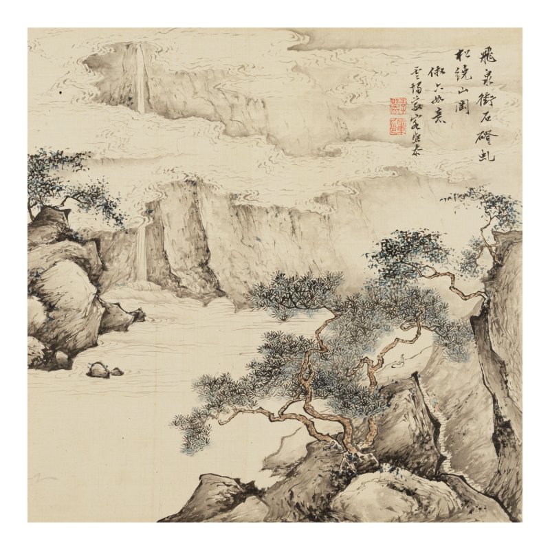 李熙泰　仿古山水　設色絹本　冊頁十二開　一八九九年作 | LI XITAI (LATE QING DYNASTY) - 图4