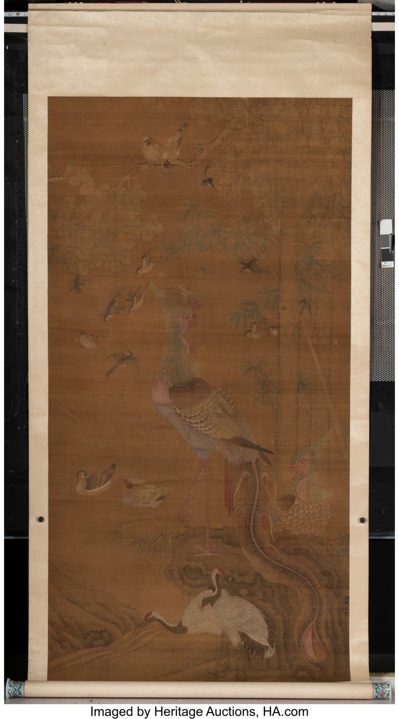 Attributed to Lu Ji (Chinese, b. 1477), Phoenix - 图2