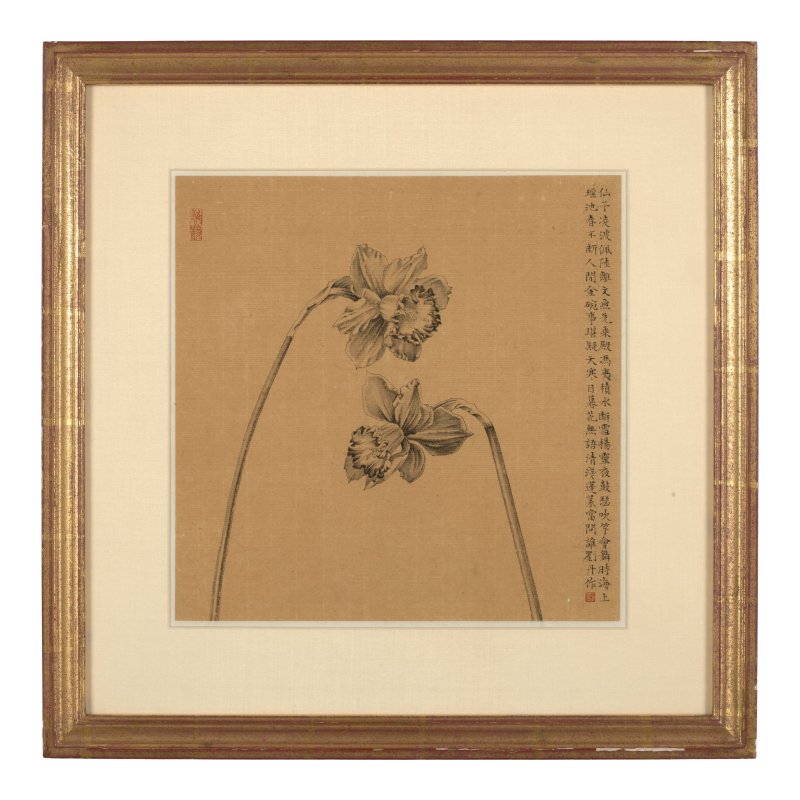劉丹（1953年生）　凌波仙子　水墨紙本　鏡框　二〇〇〇年作 | LIU DAN (BORN 1953) - 图5