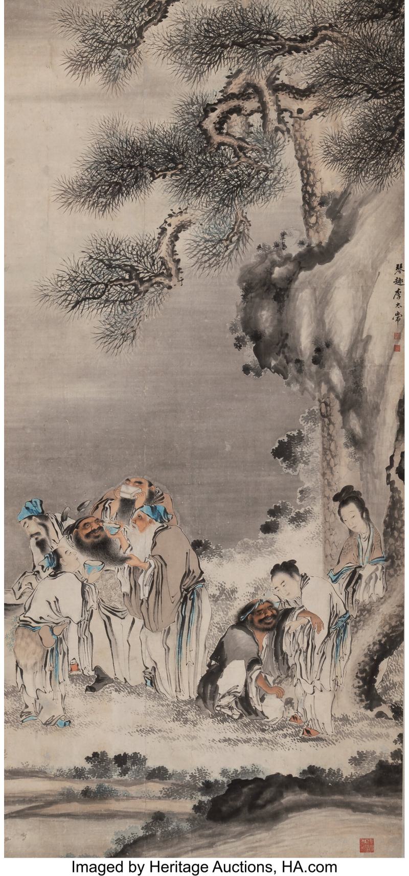 After Li Shizhuo (Chinese, 1687-1770), The Eight Immortals