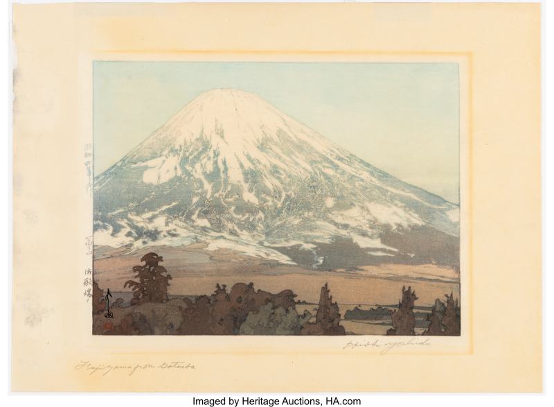 Yoshida Hiroshi (Japanese, 1876-1950), Fujiyama from Gotemba