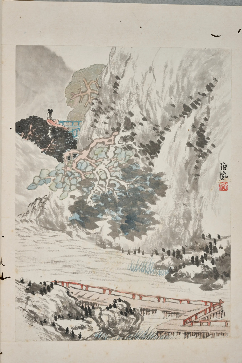 吴伯滔  《山水十二开》 - 图5