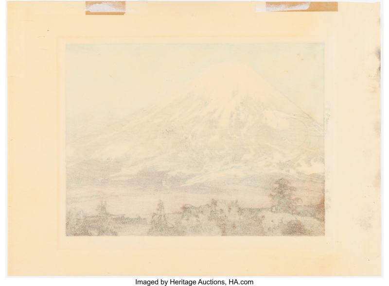 Yoshida Hiroshi (Japanese, 1876-1950), Fujiyama from Gotemba - 图2