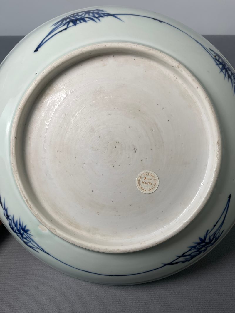 清乾隆 青花花富贵长春图盘 - 图24