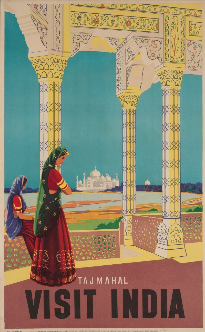 A GROUP OF THREE INDIA TRAVEL POSTERS  INDIA, 20TH CENTURY - 图3