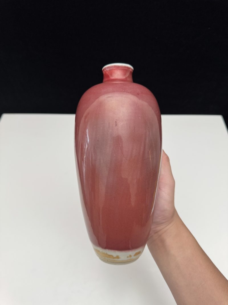 清康熙 郎窑红釉梅瓶 - 图8