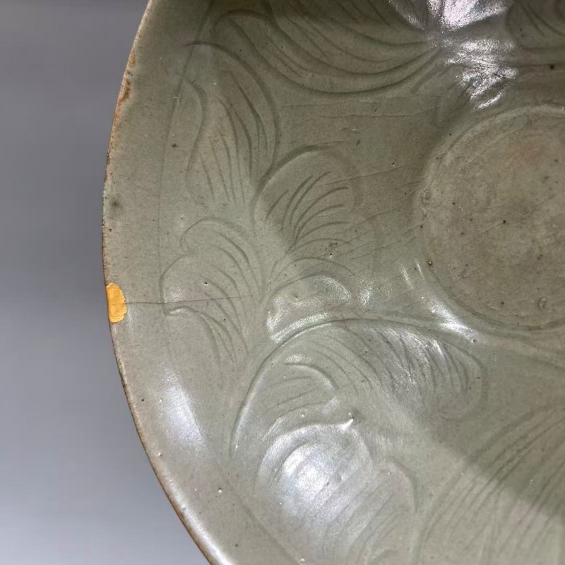 明代 青釉刻花碗 - 图5