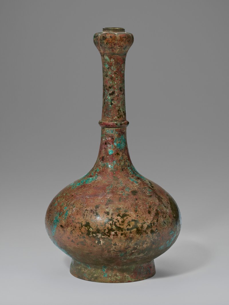 中國 漢 銅蒜頭壺  CHINA, HAN DYNASTY (206 BC-AD 220) - 图2