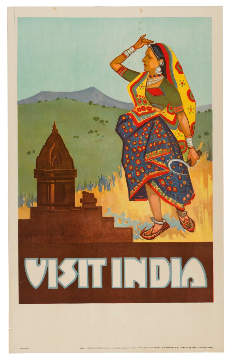A GROUP OF THREE INDIA TRAVEL POSTERS  INDIA, 20TH CENTURY - 图4