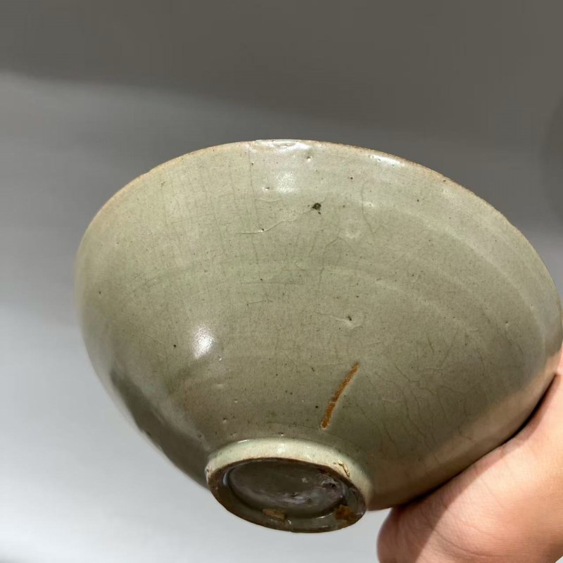 明代 青釉刻花碗 - 图6