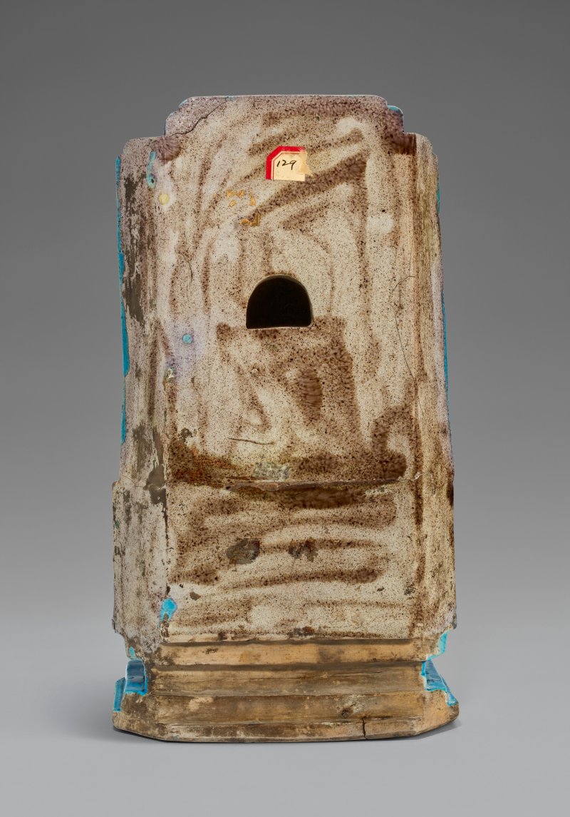 中國 清康熙 素胎孔雀綠釉真武大帝坐像  CHINA, KANGXI PERIOD (1662-1722) - 图3