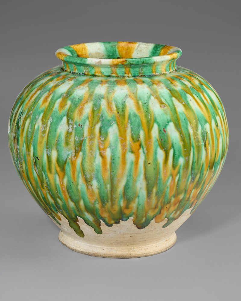中國 唐 三彩罐  CHINA, TANG DYNASTY OR LATER - 图2
