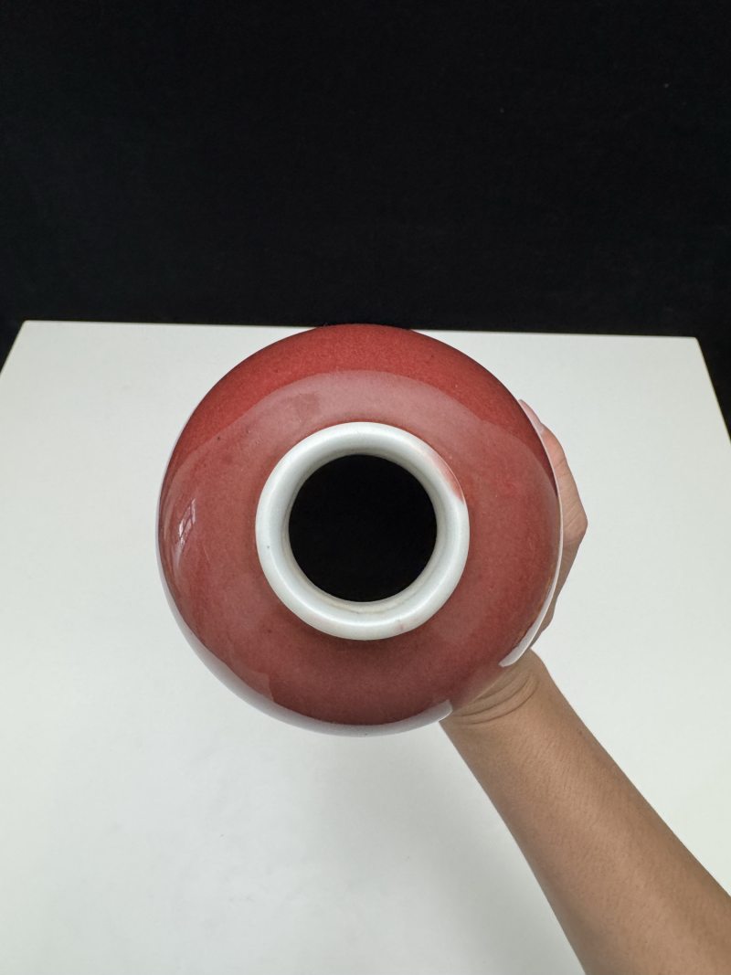 清康熙 郎窑红釉梅瓶 - 图11