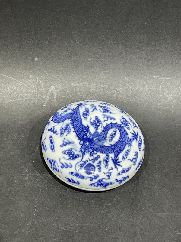 清青花印泥盒 - 图2