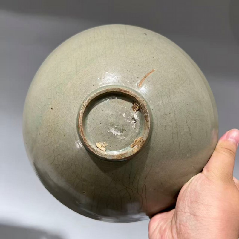 明代 青釉刻花碗 - 图7