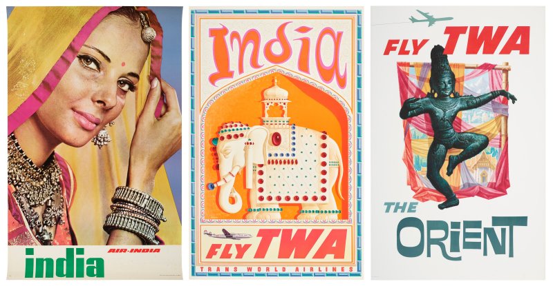 A GROUP OF THREE INDIA TRAVEL POSTERS  INDIA, 20TH CENTURY