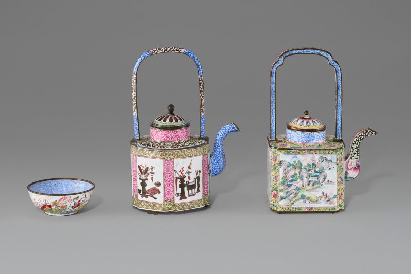 中國 清十八世紀 銅胎琺瑯器三件  CHINA, 18TH CENTURY - 图1