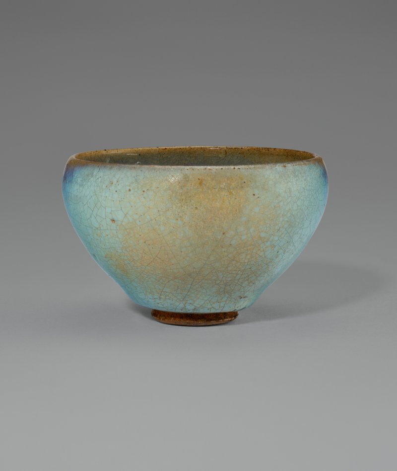 中國 明/清 鈞窯系天藍釉紫斑小盌  CHINA, MING-QING DYNASTY (1368-1911) - 图2