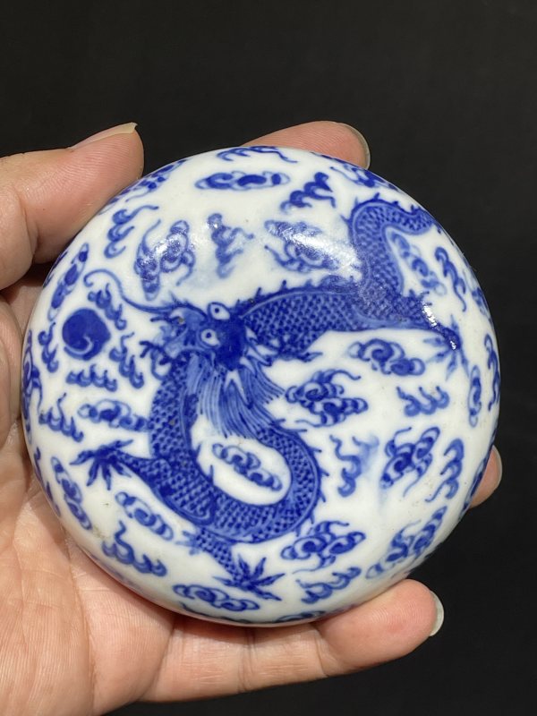 清青花印泥盒 - 图3