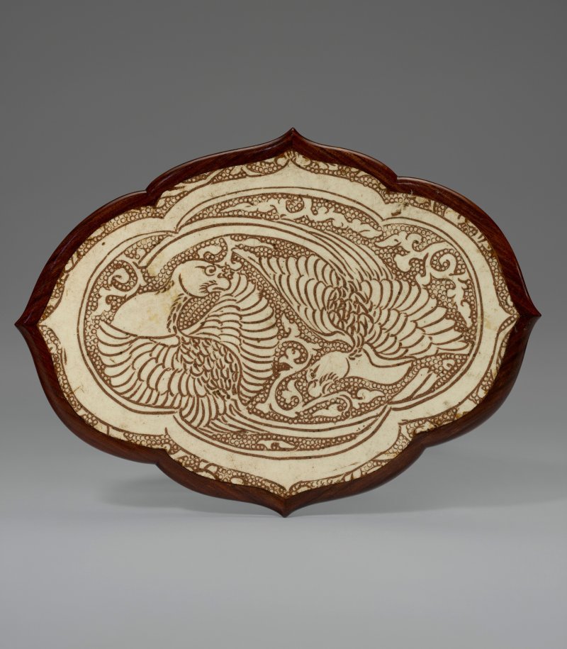 中國 北宋/金 磁州窯珍珠地鳳紋枕面  CHINA, NORTHERN SONG-JIN DYNASTY (AD 960-1234) - 图1