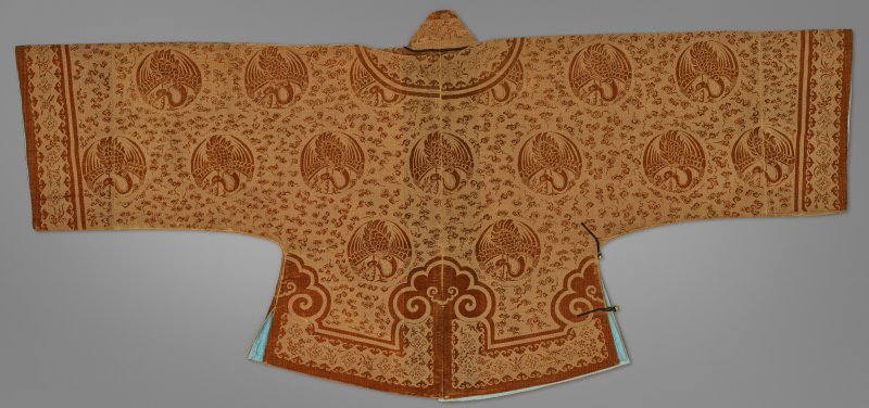 中國 二十世紀初 醬地剪絨團鶴紋马褂  EARLY 20TH CENTURY - 图2