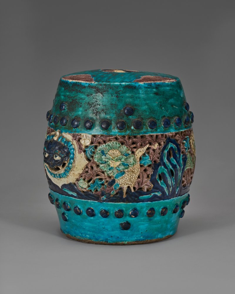 中國 明 琺華鏤空坐墩  CHINA, MING DYNASTY (1368-1644) - 图2