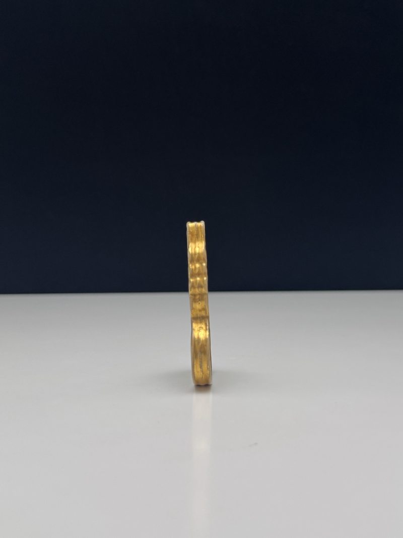 清乾隆 黄地洋彩福禄万代斋戒牌 - 图6