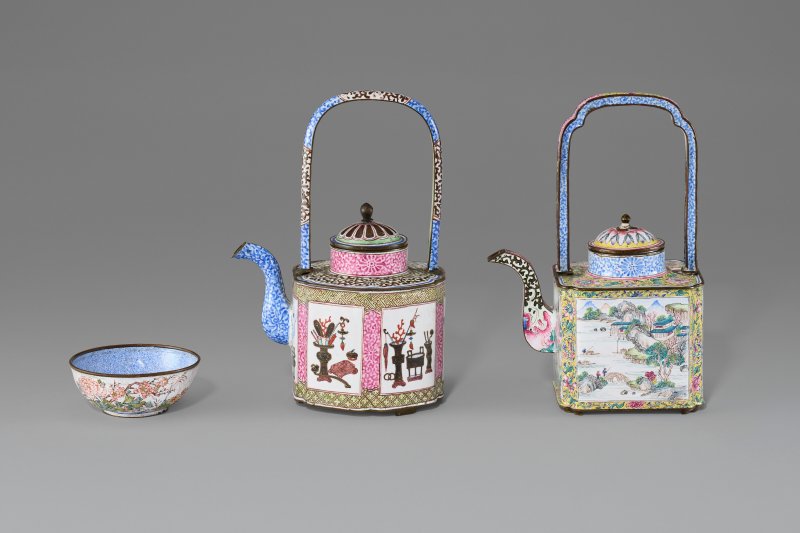 中國 清十八世紀 銅胎琺瑯器三件  CHINA, 18TH CENTURY - 图2