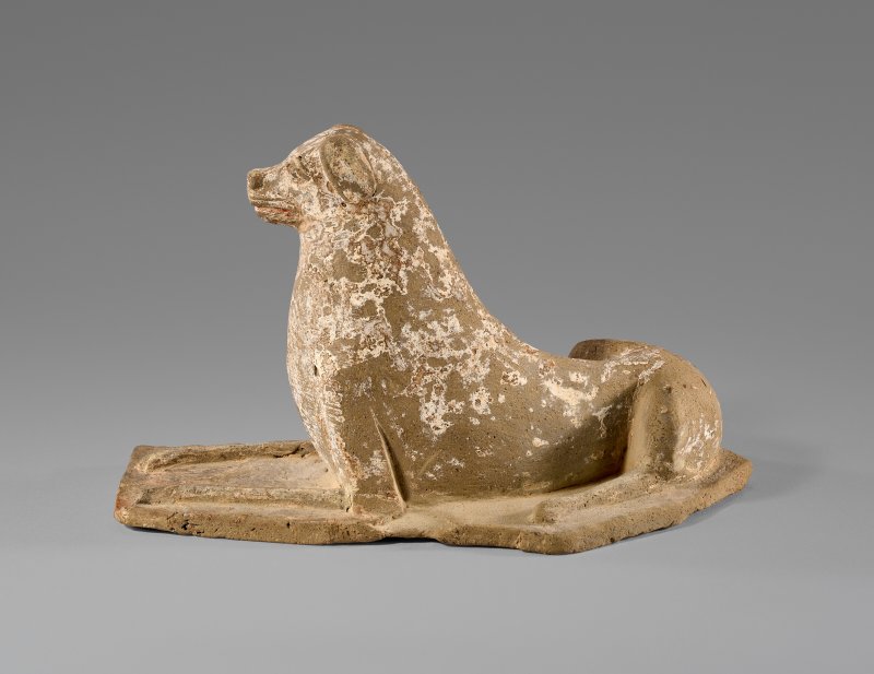 中國 北魏 灰陶臥犬  CHINA, NORTHERN WEI DYNASTY (AD 386-534) - 图3