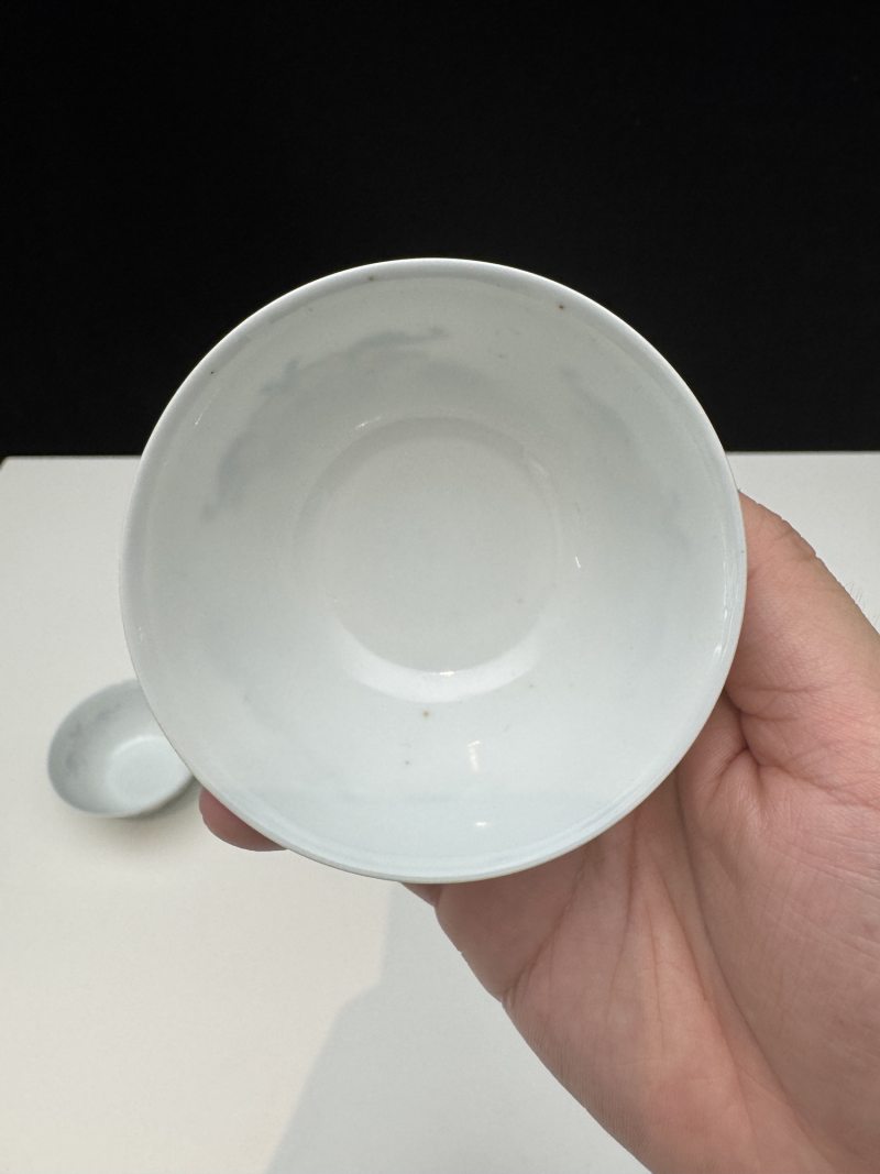 清雍正 斗彩如意多寿纹杯 （一对） - 图6